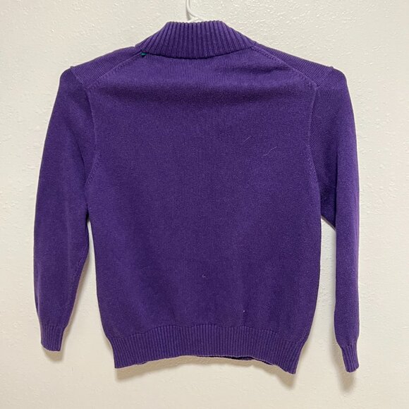 Polo Ralph Lauren Sweater 1/4 Zip Pullover Preppy Purple Men's size XLT Tall - Picture 3 of 7